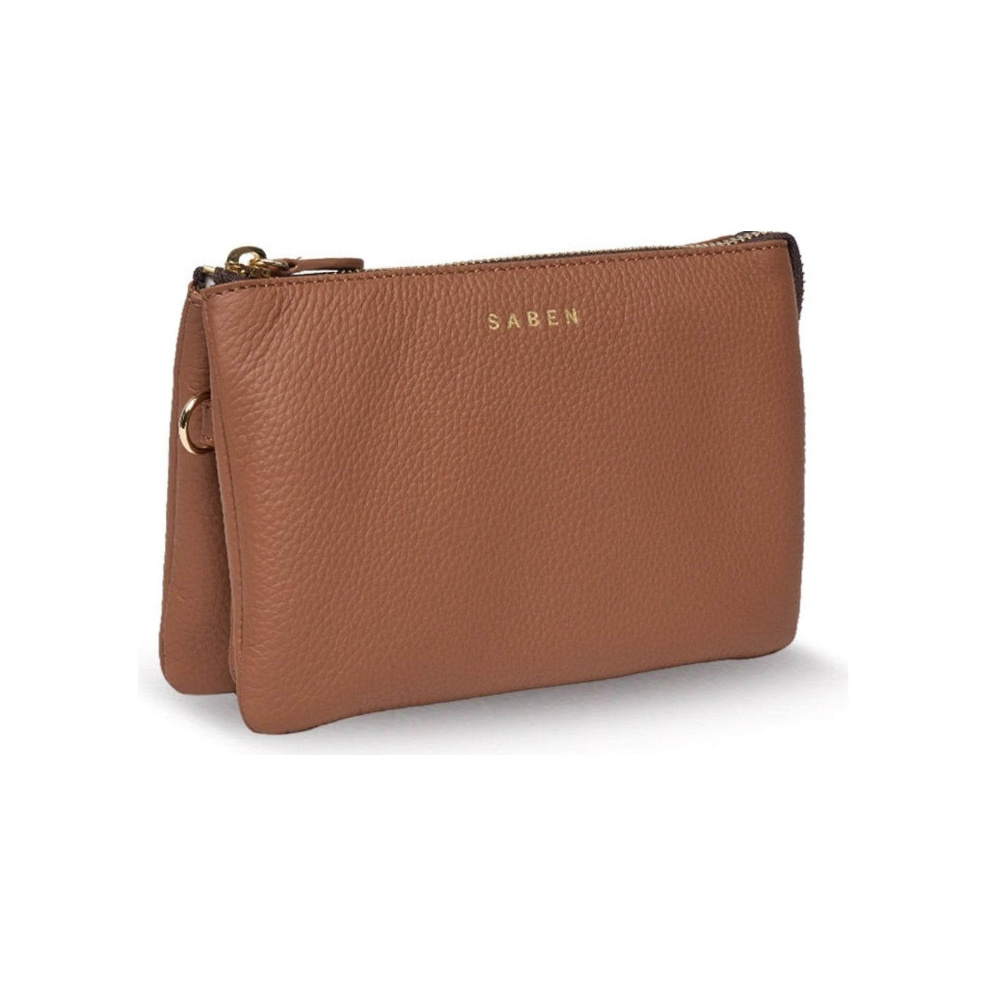 Saben Tilly crossbody tan side profile