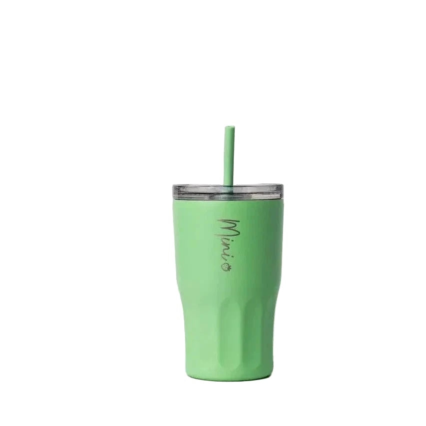 Starting Solids Australia Mini Straw Tumbler in Mint Crisp on a white background