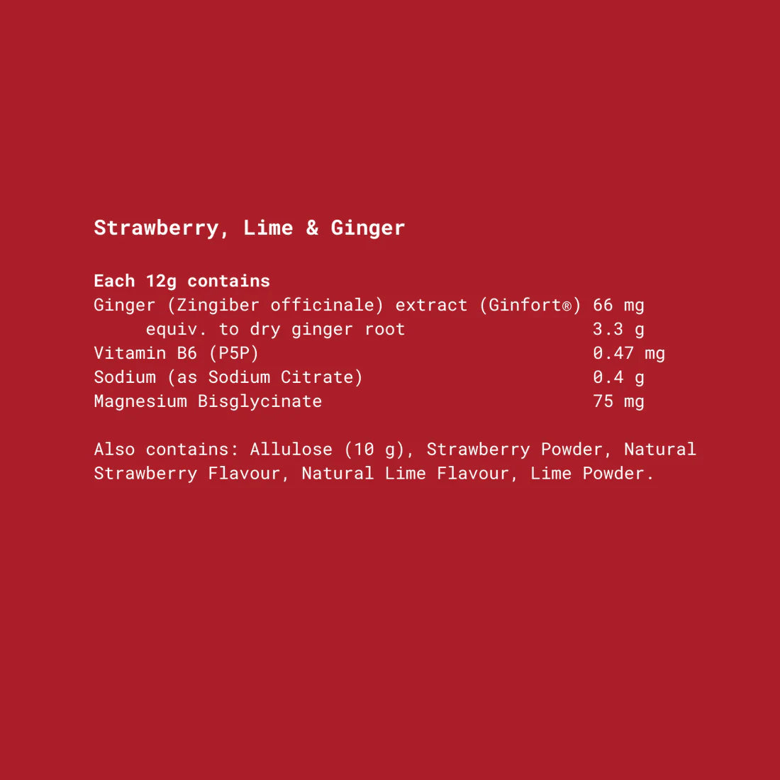 strawberry lime and ginger cycle relief