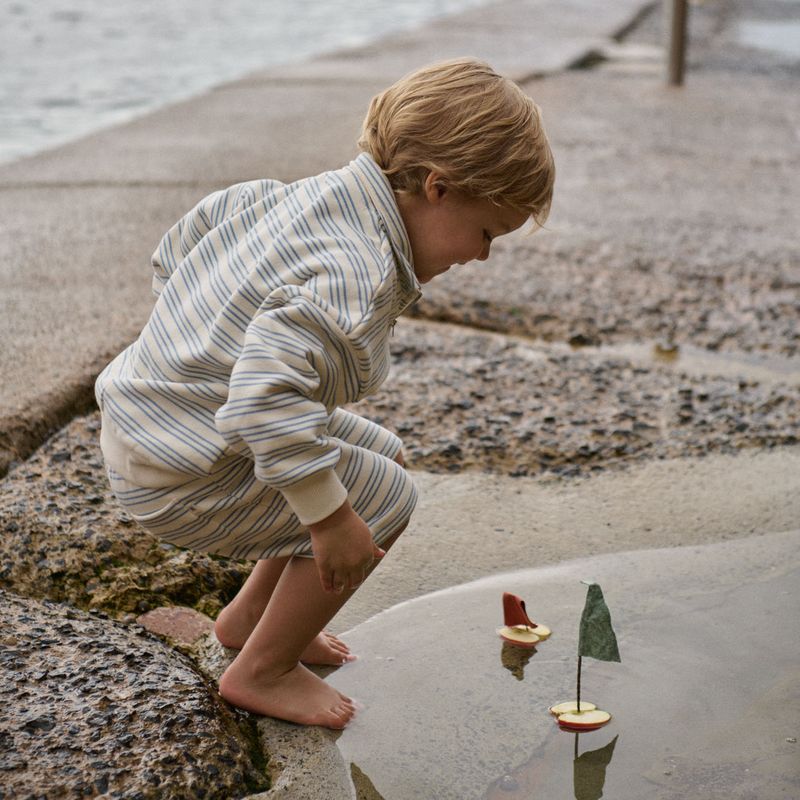 nature baby stripe trio camper sweatshirt and stripe trio jimmy shorts