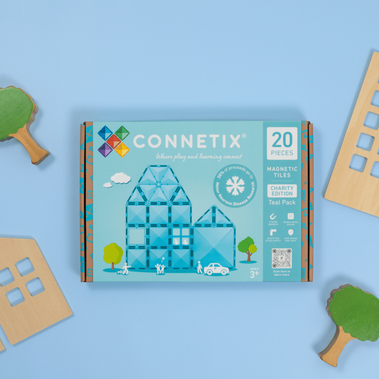 connetix 20 piece teal pack