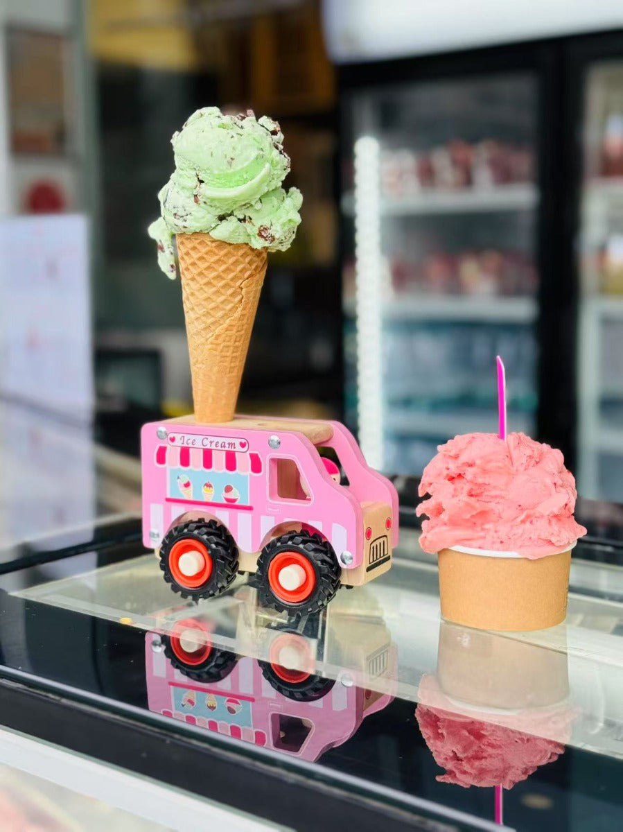 ToysLink Wooden Ice Cream Van