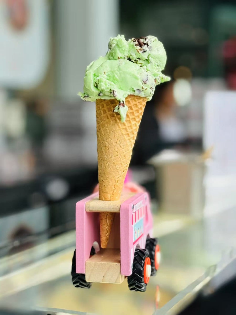 ToysLink Wooden Ice Cream Van