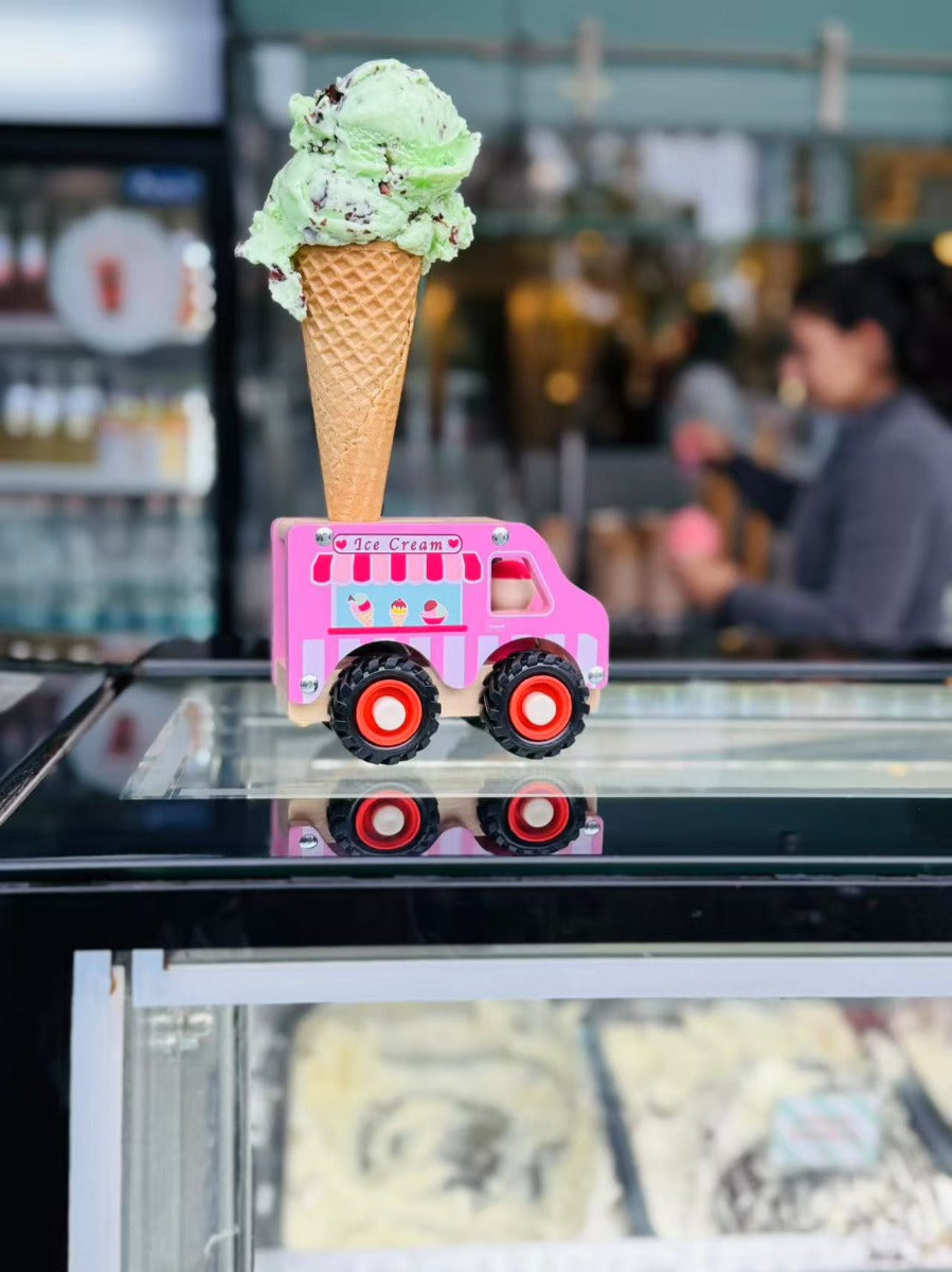 ToysLink Wooden Ice Cream Van