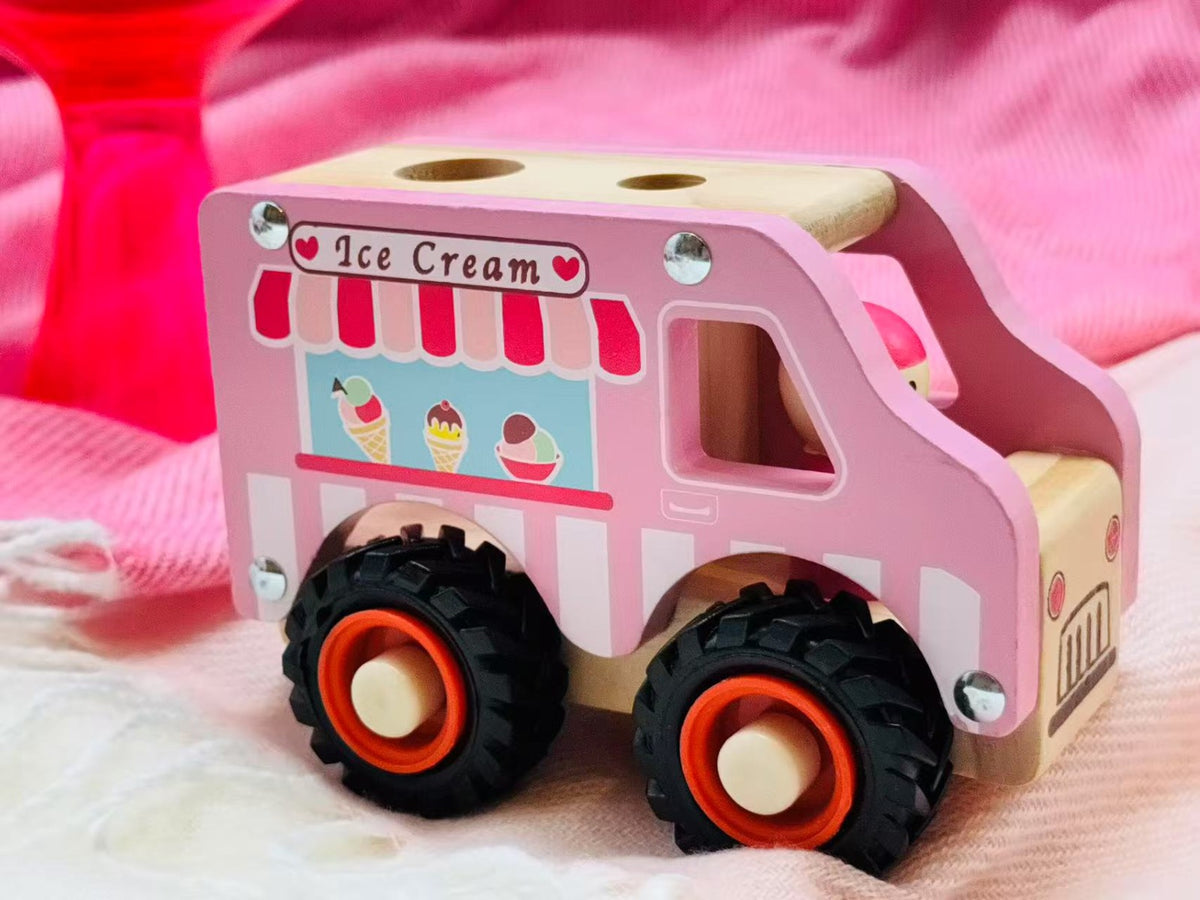 ToysLink Wooden Ice Cream Van