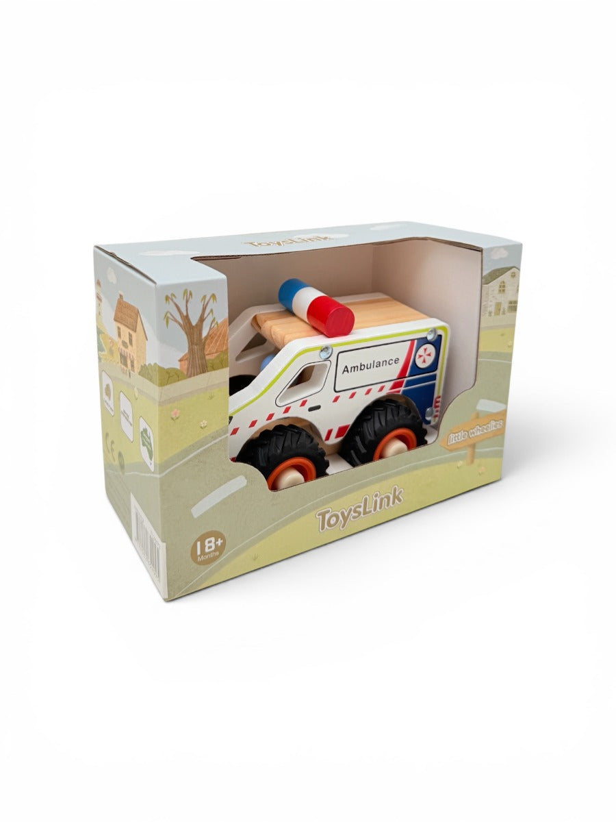 ToysLink Wooden Ambulance