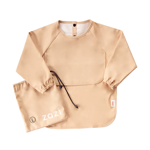 zazi sleeved bib with catch all