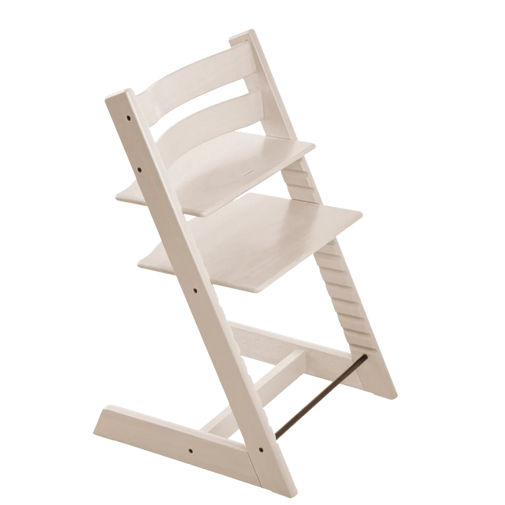 Stokke White Wash High Chair Black Baby SetStokke White Wash Bundle White Baby Set