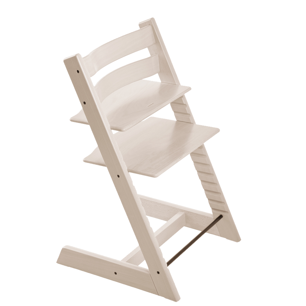 Stokke White Wash High Chair Black Baby Set