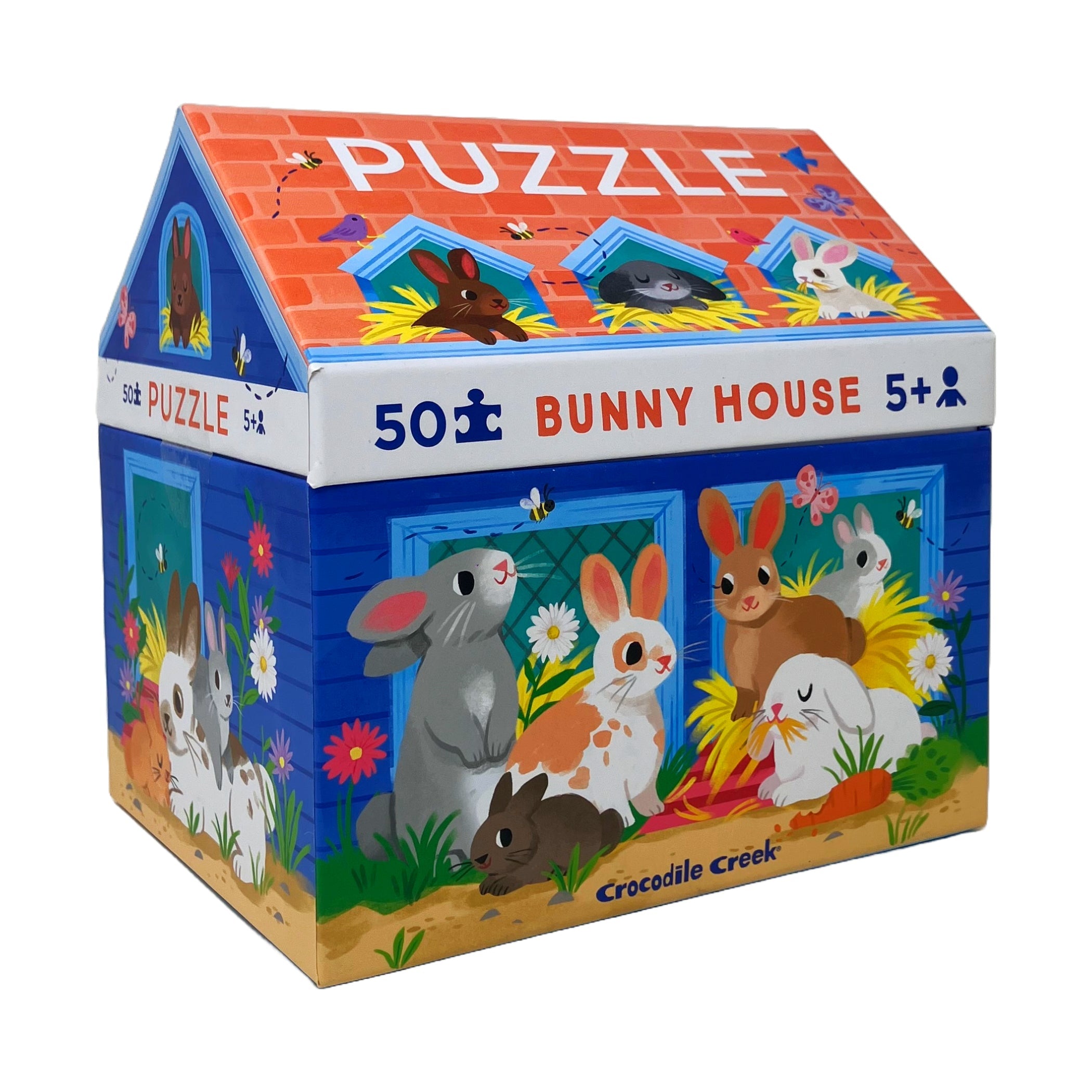 CROCODILE CREEK BUNNY HOUSE 50PC HOUSE PUZZLE