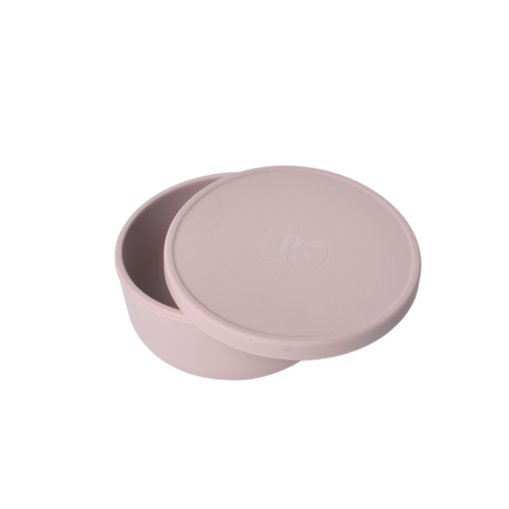 petite eats bowl and lid set dusty lilac