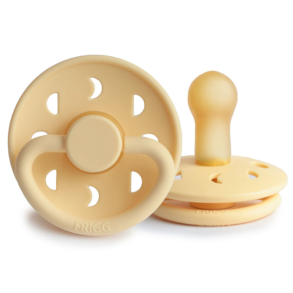 Frigg Moon Phase Natural Rubber Pacifier Daffodil
