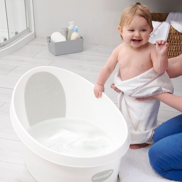 White Slate Shnuggle Toddler Bath