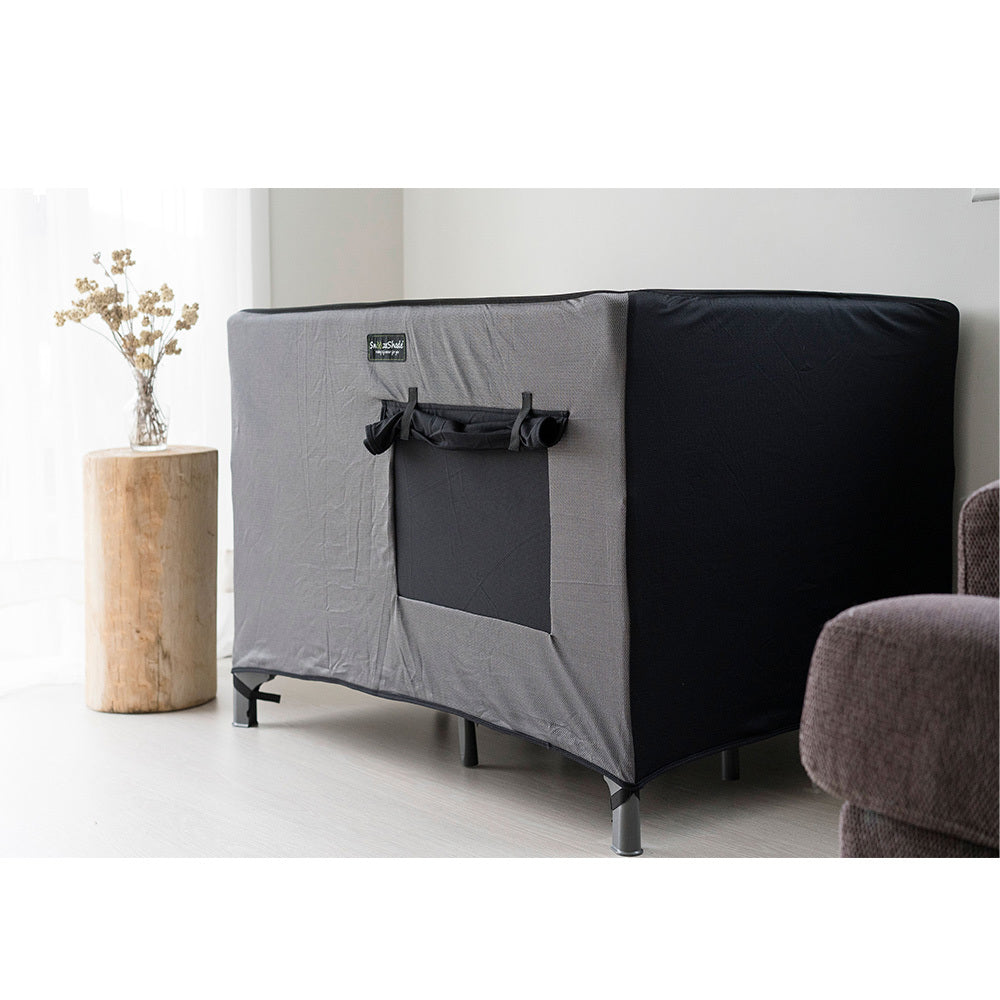 snoozeshade portacot travel cot black out cover