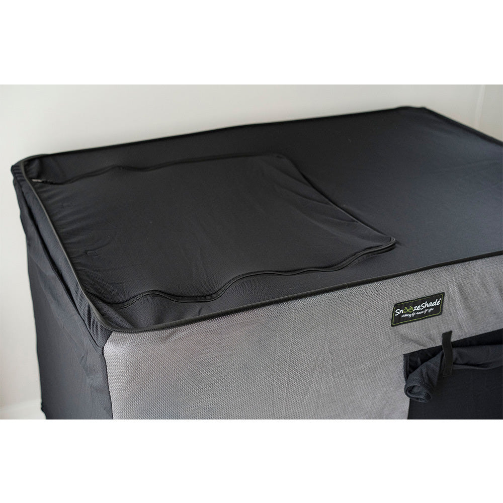 snoozeshade portacot travel cot black out cover